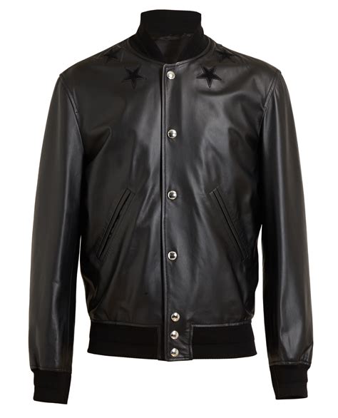 givenchy leather coat|Givenchy leather bomber jacket.